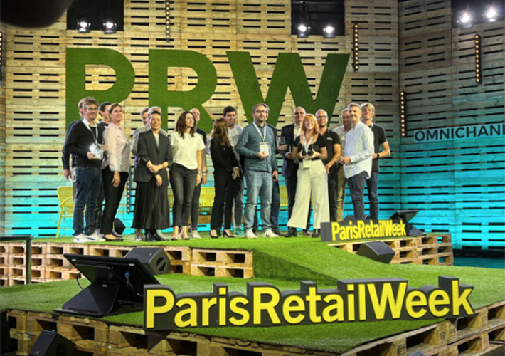 Foto La española Naiz Fit, ganadora en la categoría “Recorrido ágil de cliente” de los premios Paris Retail Week 2023.